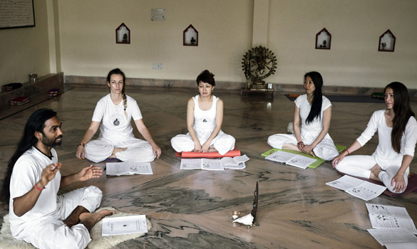 Teacher training class view at patanjali Rishikesh